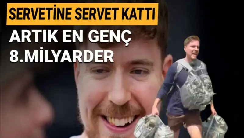 YouTuber MrBeast, 1 Milyar Dolarlık Servetiyle Genç Milyarderlerde Zirveye Yerleşti