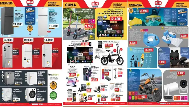 BİM'den Yaz Indirimleri: Televizyon, Tablet ve Daha Fazlası Sizi Bekliyor!