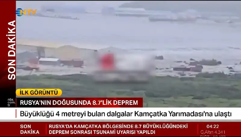 Kamçatka Kıyılarında İlk Tsunami Dalgalarıyla Neler Oluyor?
