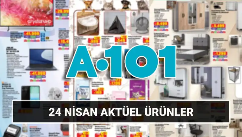 A101 Aktüel Katalog 24 Nisan: Ev Gereçlerinden Beyaz Eşyalara Birçok Ürün Sizleri Bekliyor!